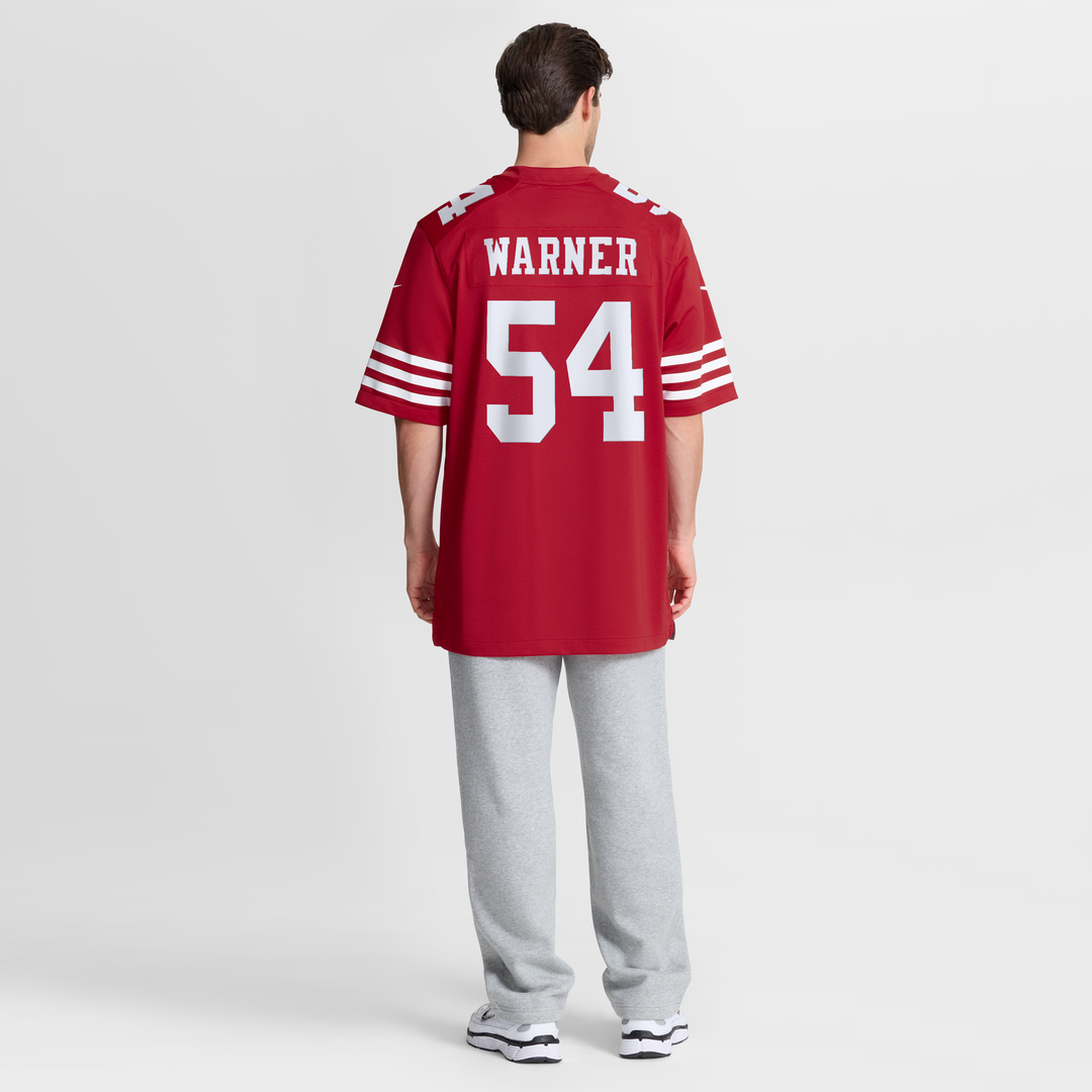 Fred Warner San Francisco 49ers Team Game Player Jersey - Scarlet