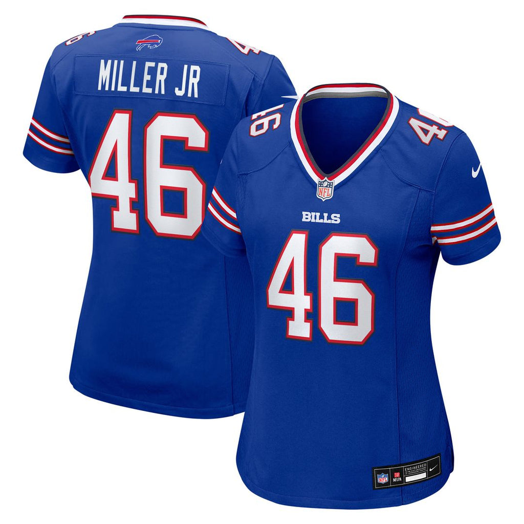 DJ Miller Jr. Buffalo Bills Women's Team Game Jersey - Royal