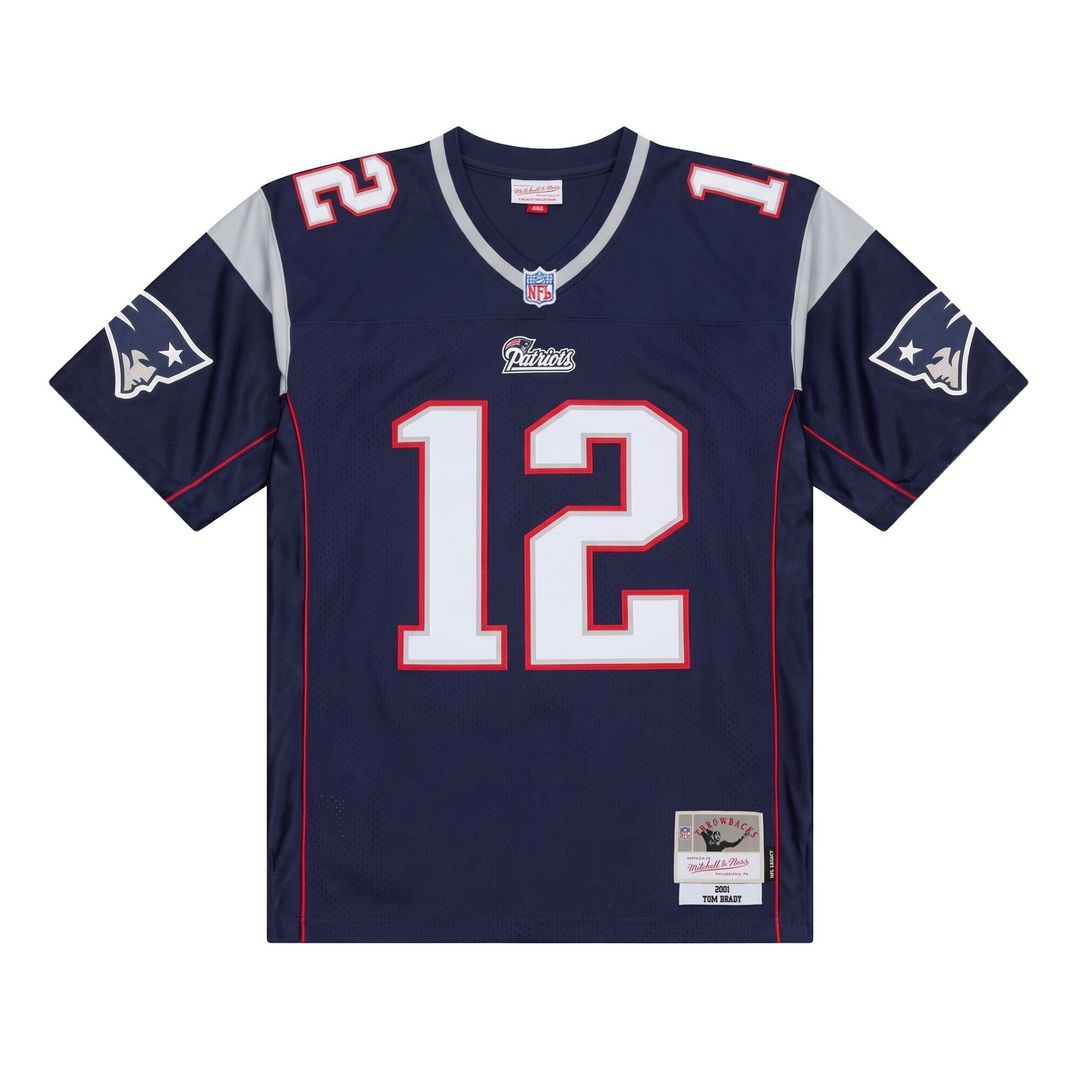 Tom Brady New England Patriots Big & Tall 2001 Legacy Retired Player Jersey - Navy