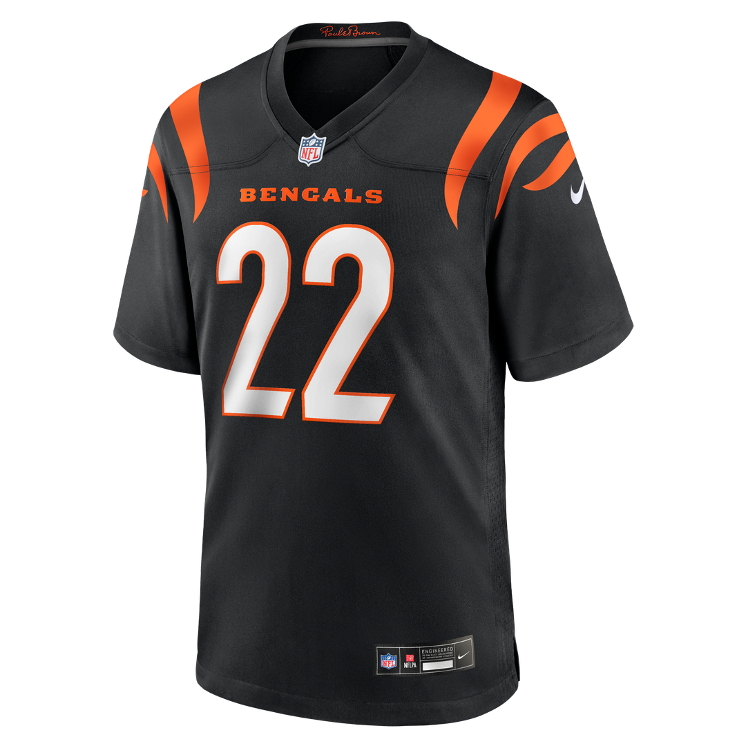Russ Yeast Cincinnati Bengals Team Game Jersey - Black
