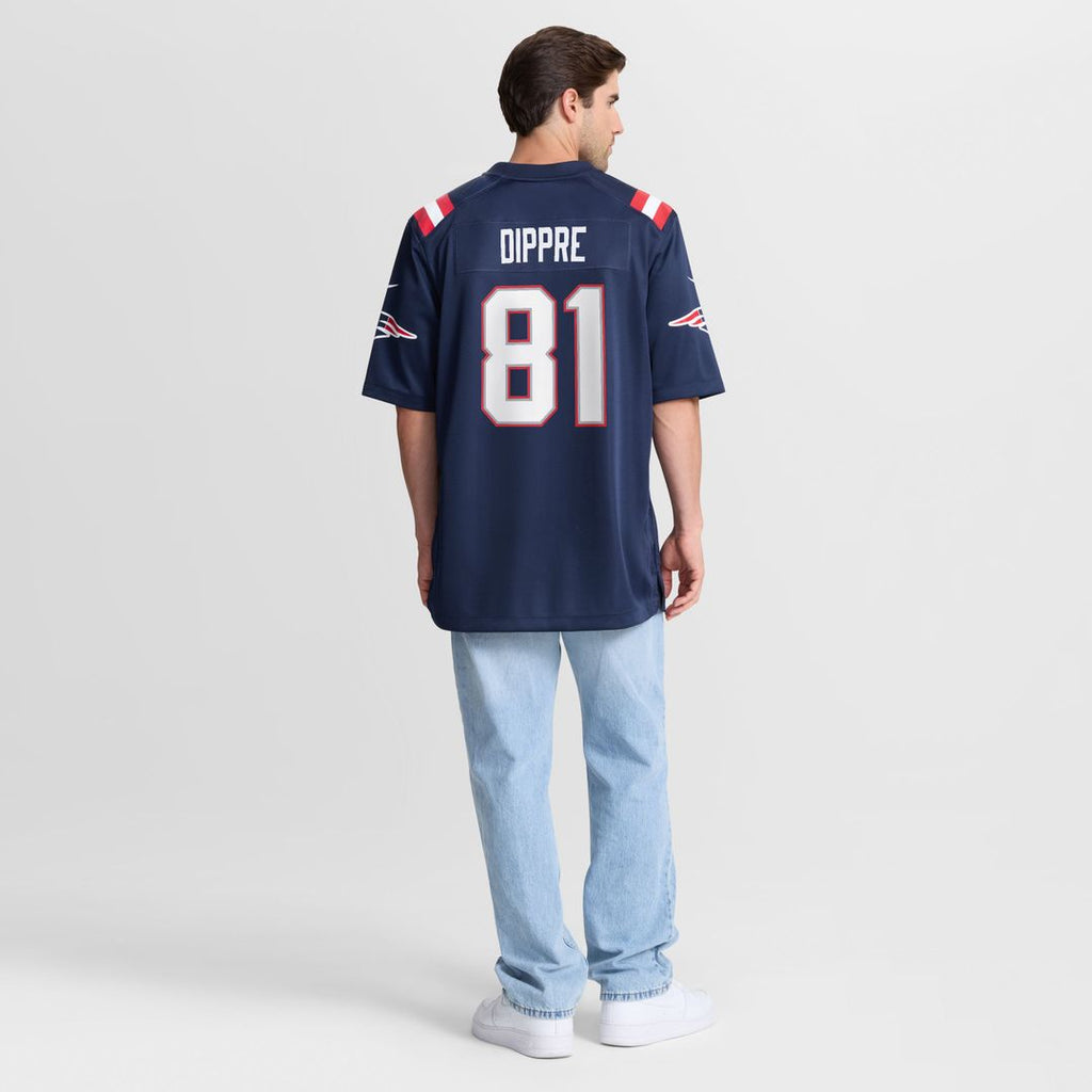 CJ Dippre New England Patriots Team Game Jersey - Navy