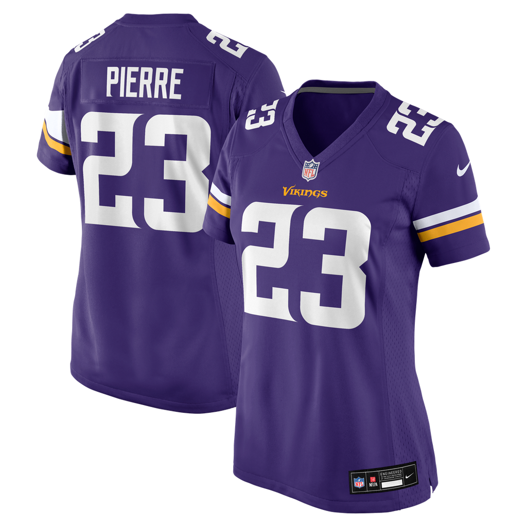 James Pierre Minnesota Vikings Women's Team Game Jersey - Purple