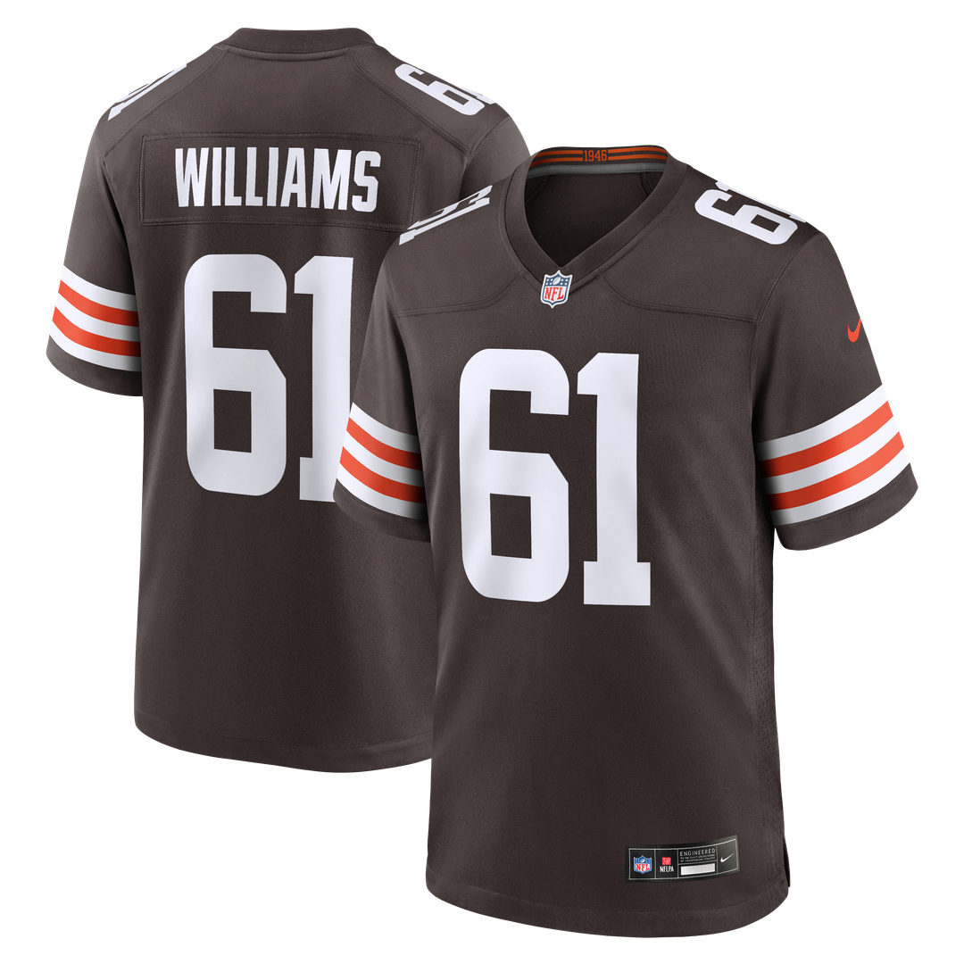 Chris Williams Cleveland Browns Team Game Jersey - Brown