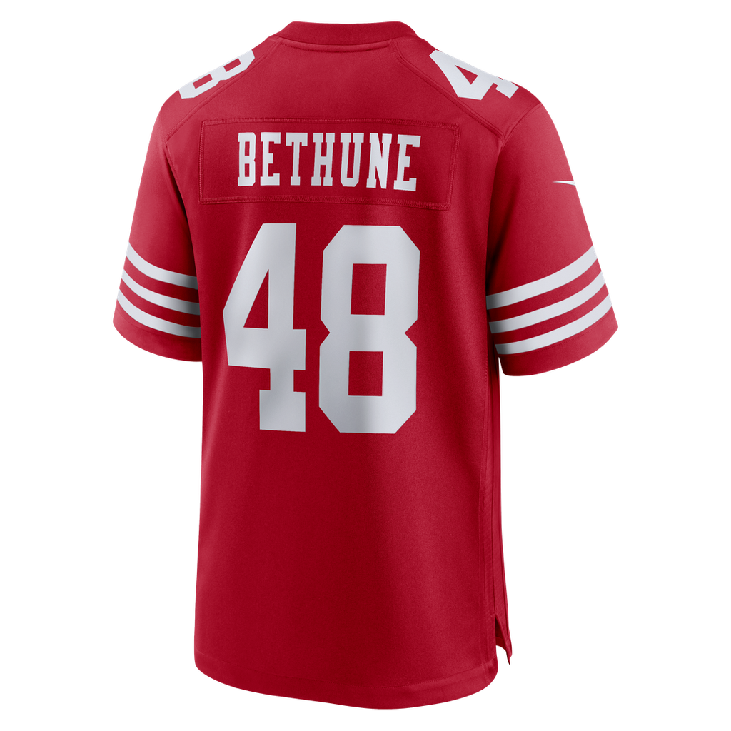 Tatum Bethune San Francisco 49ers Game Jersey - Scarlet