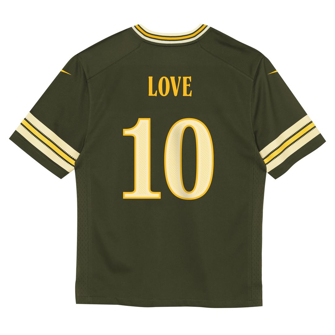 Jordan Love Green Bay Packers Preschool 2026 Rivalries Collection Game Jersey - Green