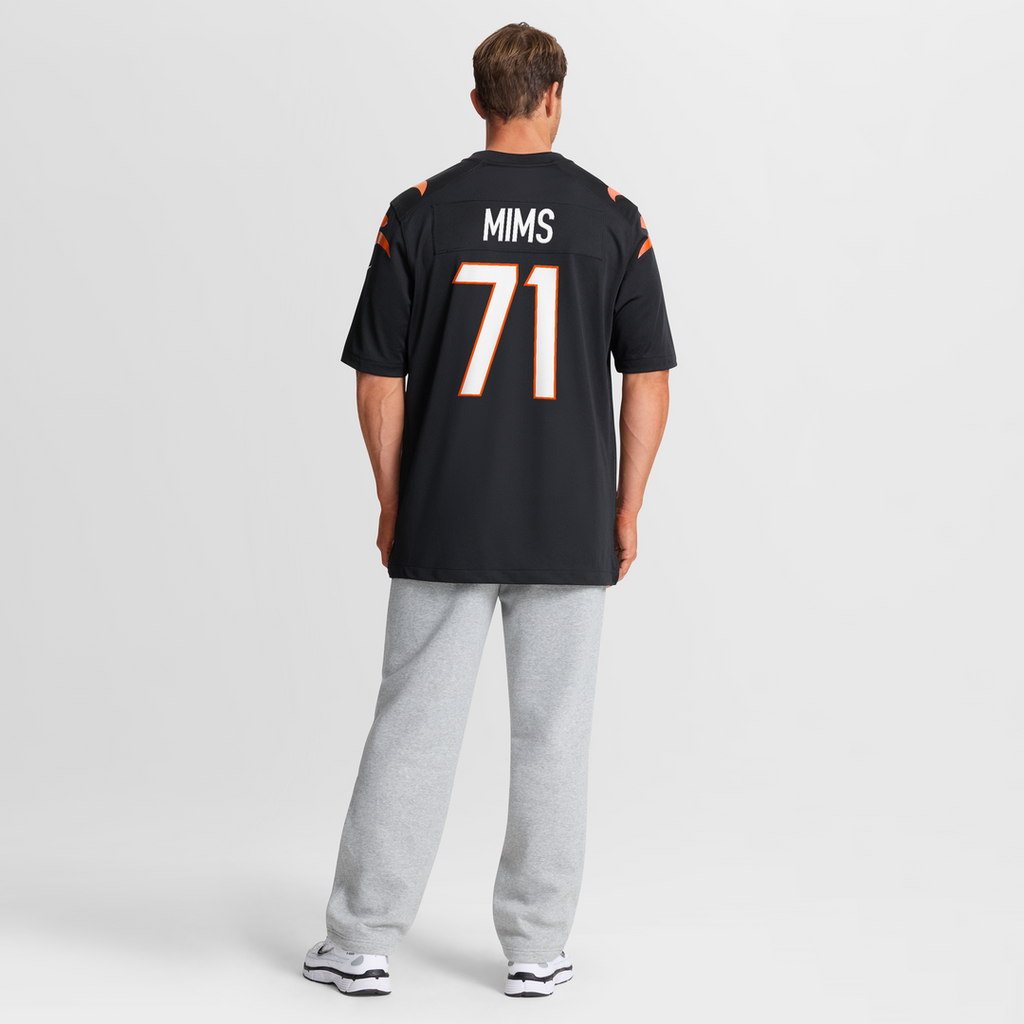 Amarius Mims Cincinnati Bengals Player Game Jersey - Black