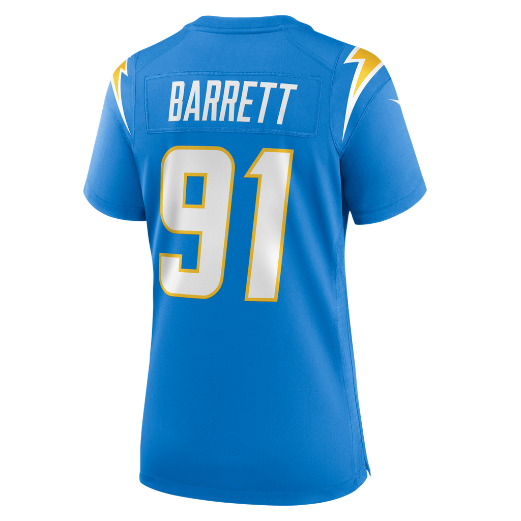Nick Barrett Los Angeles Chargers Women's Team Game Jersey - Powder Blue