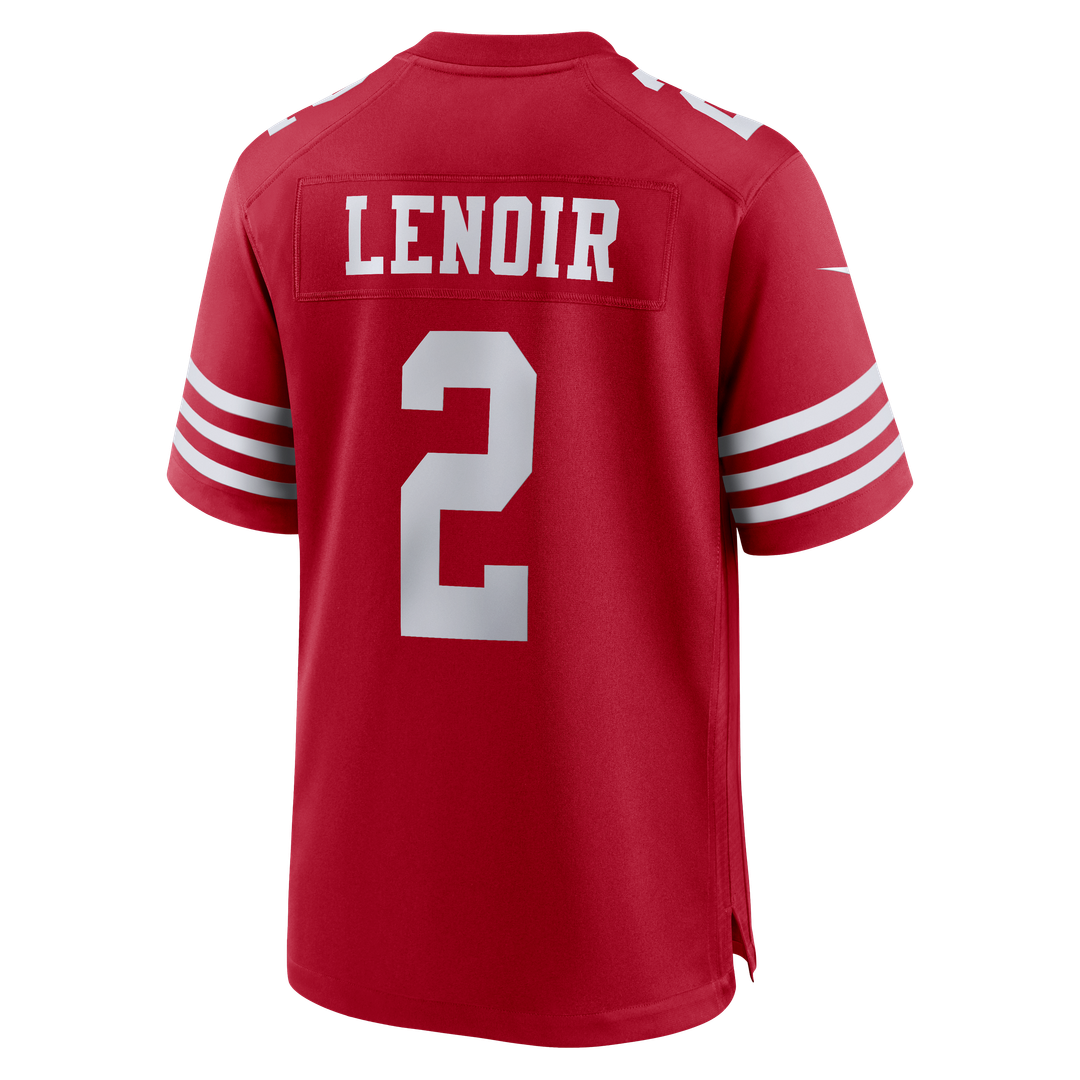 Deommodore Lenoir San Francisco 49ers Game Jersey - Scarlet
