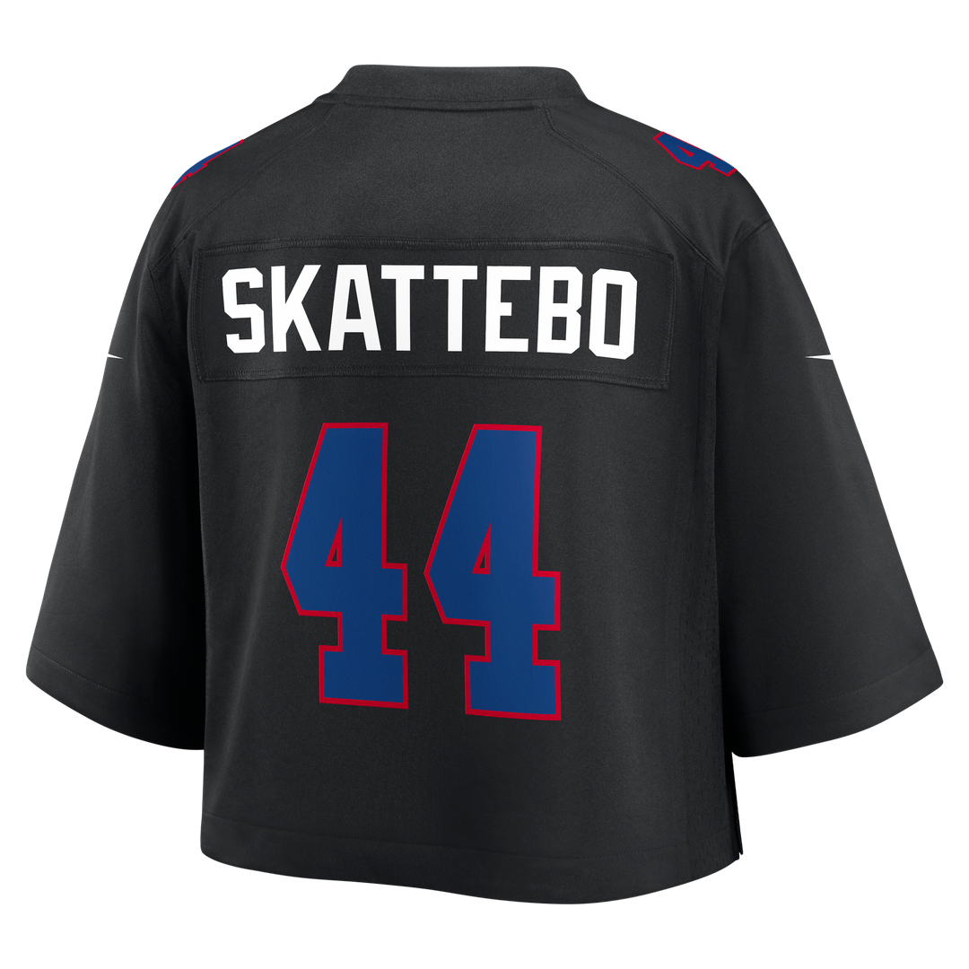Cam Skattebo New York Giants Women's Cropped Fashion Game Jersey - Black
