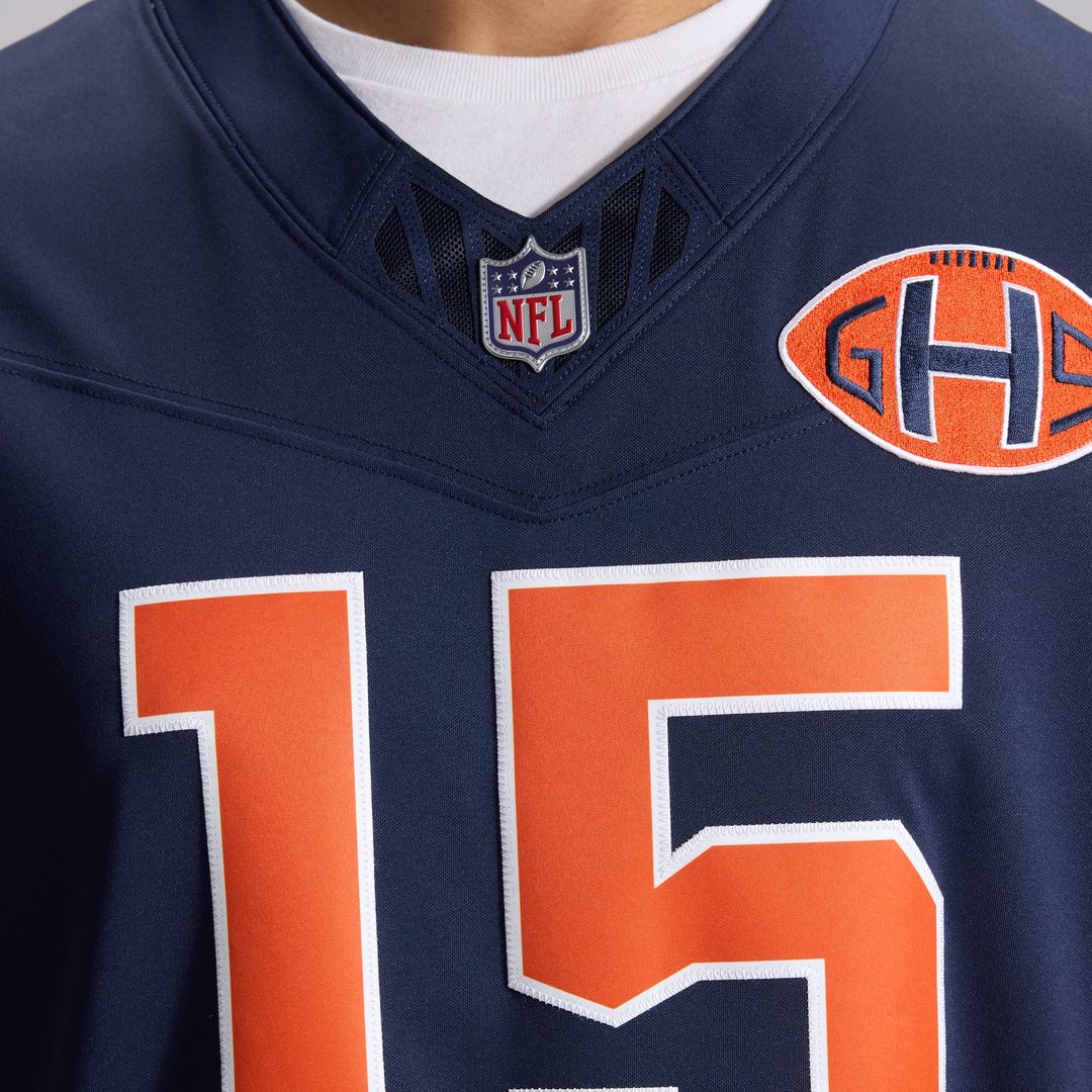 Rome Odunze Chicago Bears 2026 Rivalries Collection Stitched Limited Jersey - Navy