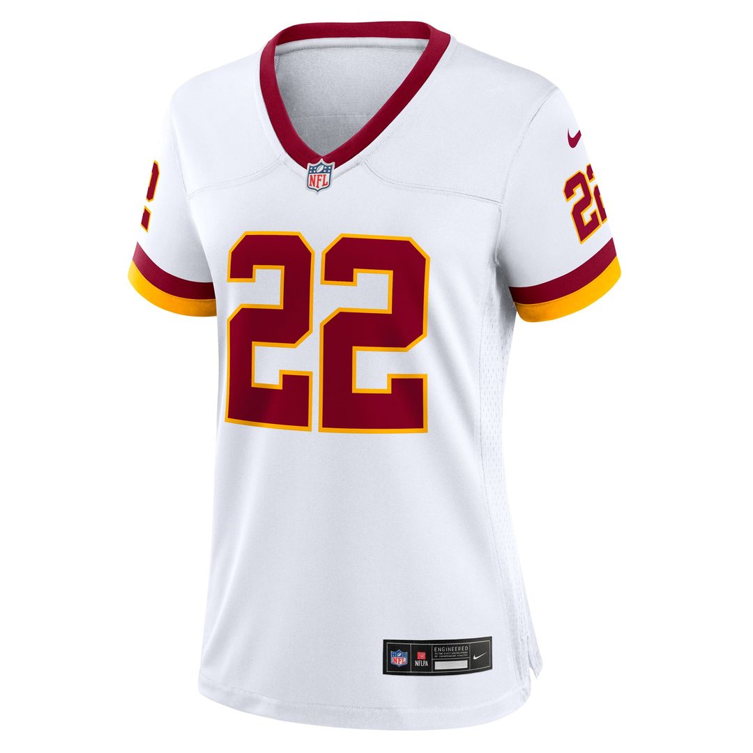 Jacory Croskey - Merritt Washington Commanders Women's Game Super Bowl Era Jersey - White