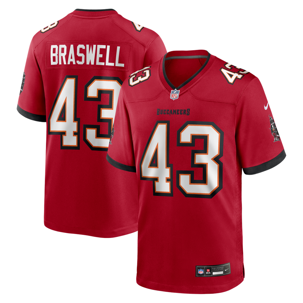 Chris Braswell Tampa Bay Buccaneers Game Jersey - Red