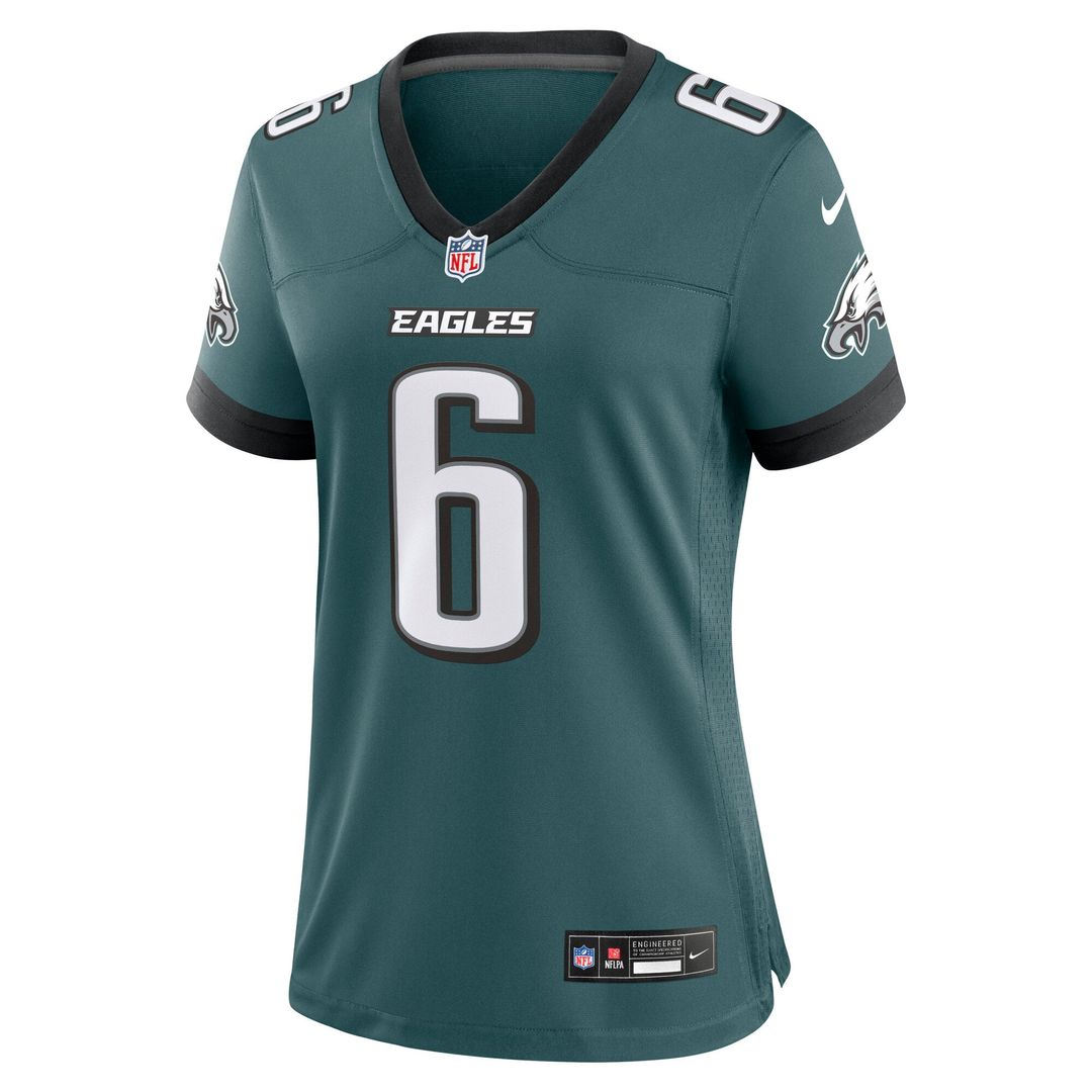 DeVonta Smith Philadelphia Eagles Women's Team Game Jersey - Midnight Green