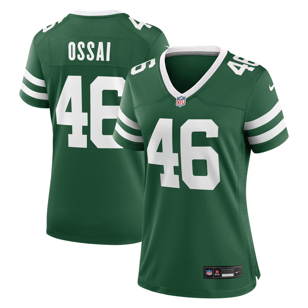 Joseph Ossai New York Jets Women's Team Game Jersey - Legacy Green
