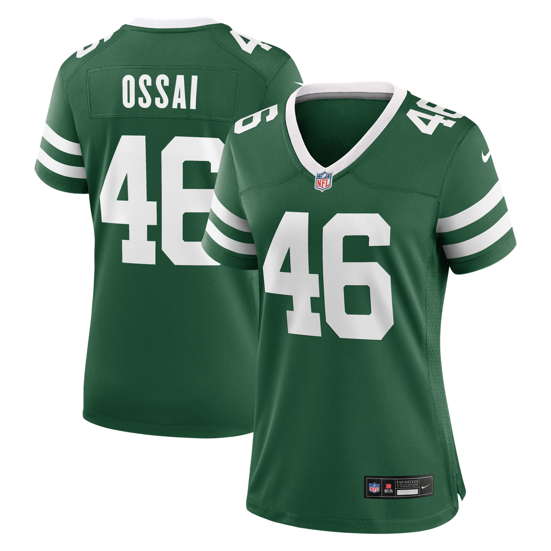 Joseph Ossai New York Jets Women's Team Game Jersey - Legacy Green