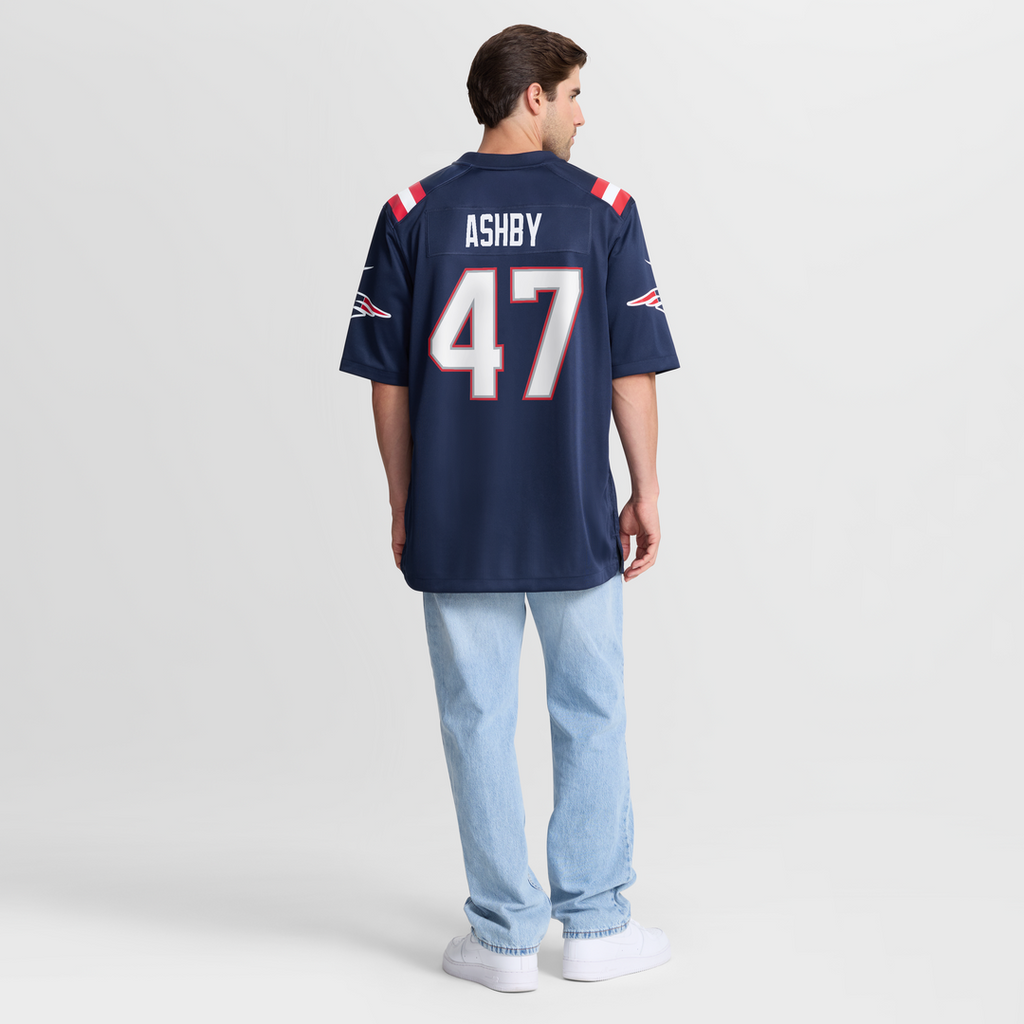 Julian Ashby New England Patriots Team Game Jersey - Navy