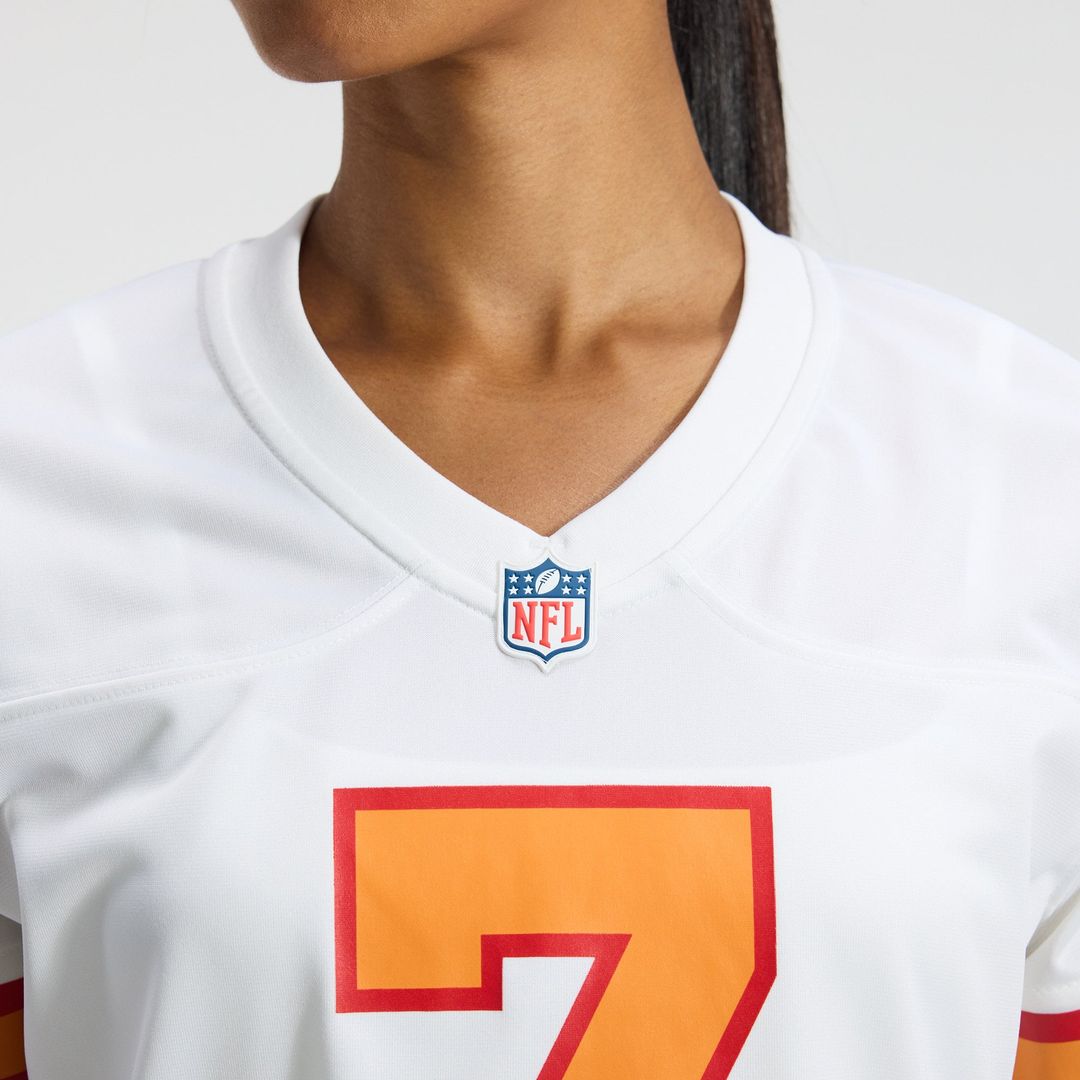 Bucky Irving '76 Tampa Bay Buccaneers Women's Game Jersey - White