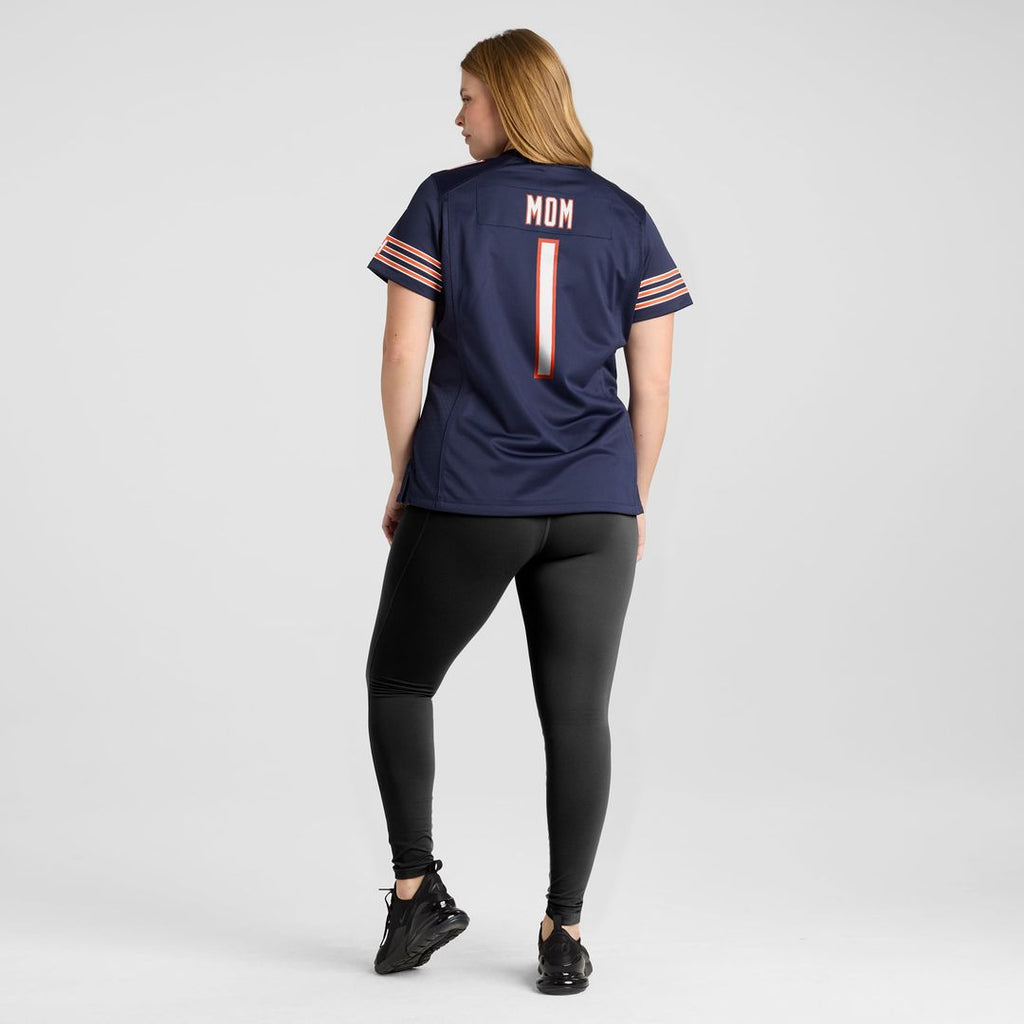 Number 1 Mom Chicago Bears Women's Game Jersey - Navy