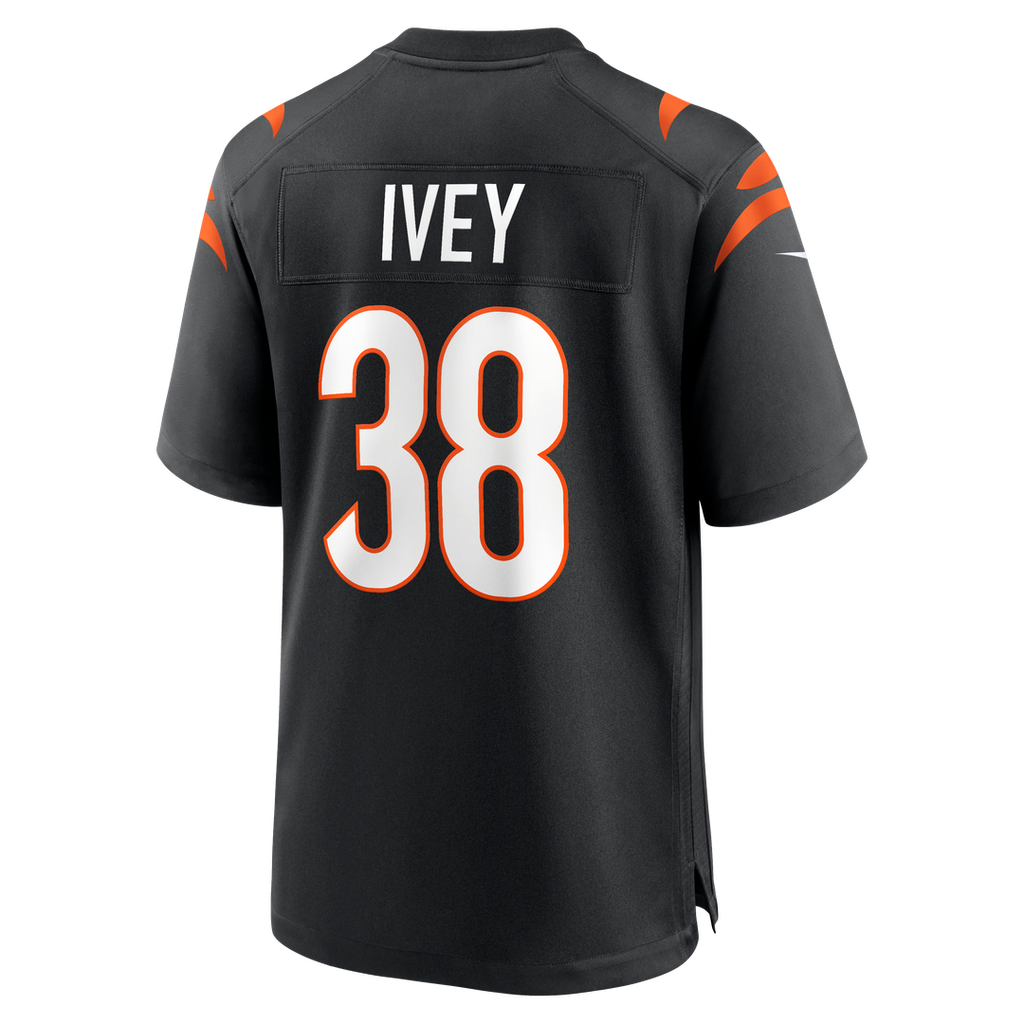 DJ Ivey Cincinnati Bengals Team Game Jersey - Black