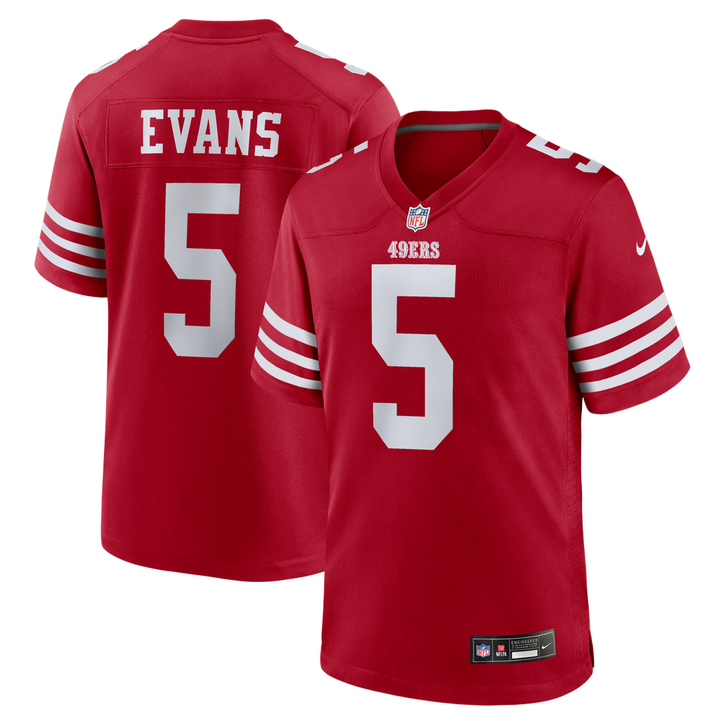 Mike Evans San Francisco 49ers Game Jersey - Scarlet