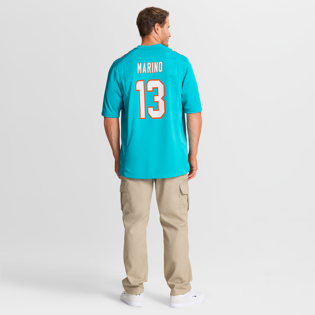 Dan Marino Miami Dolphins Game Retired Player Jersey - Aqua