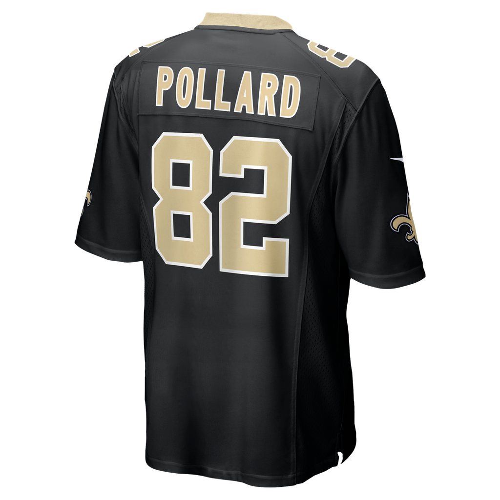 Bob Pollard New Orleans Saints Game Retired Player Jersey - Black