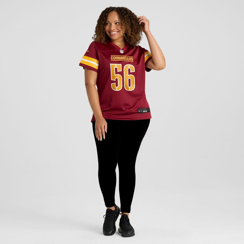Kain Medrano Washington Commanders Women's Team Game Jersey - Burgundy