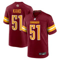 Ale Kaho Washington Commanders Team Game Jersey - Burgundy