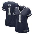Number 1 Mom Dallas Cowboys Women's Game Jersey - Navy