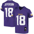 Justin Jefferson Minnesota Vikings Youth Replica Jersey - Purple