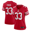 Roger Craig San Francisco 49ers Women's Team Retired Game Jersey - Scarlet