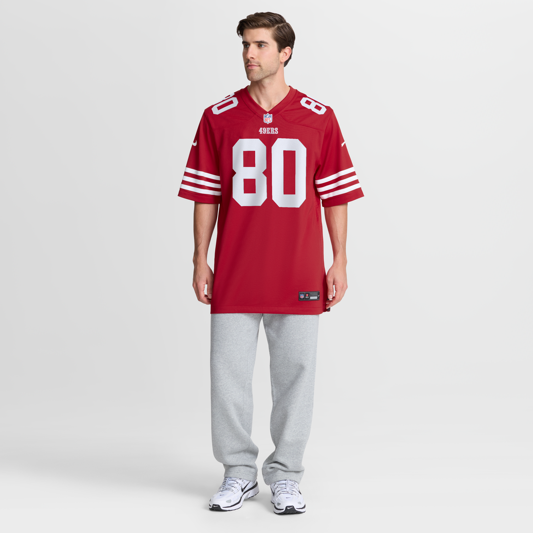 Jerry Rice San Francisco 49ers Retired Team Player Game Jersey - Scarlet