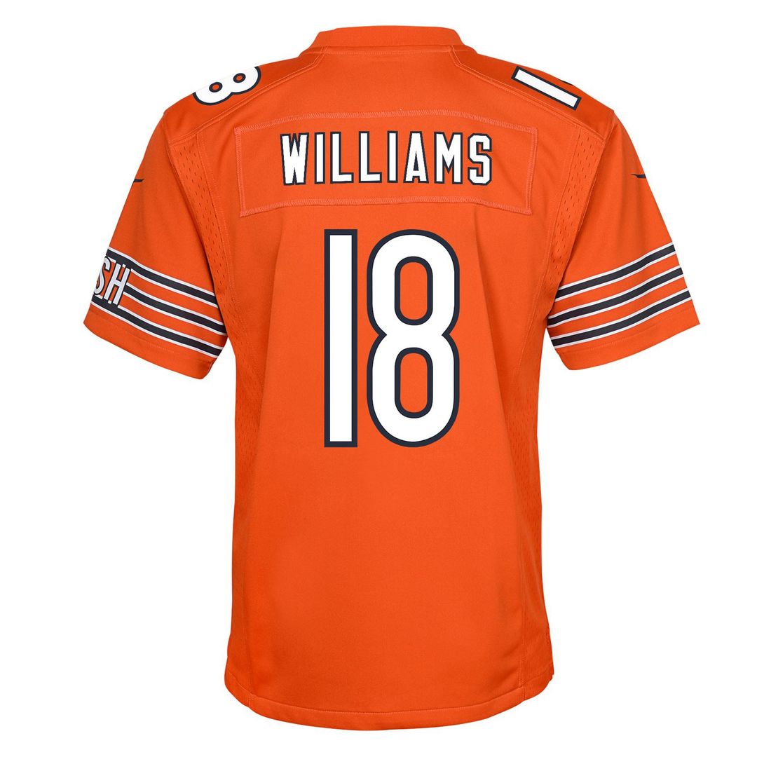 Caleb Williams Chicago Bears Youth Game Jersey - Orange