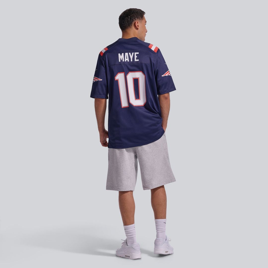 Drake Maye New England Patriots Player Game Jersey - Navy