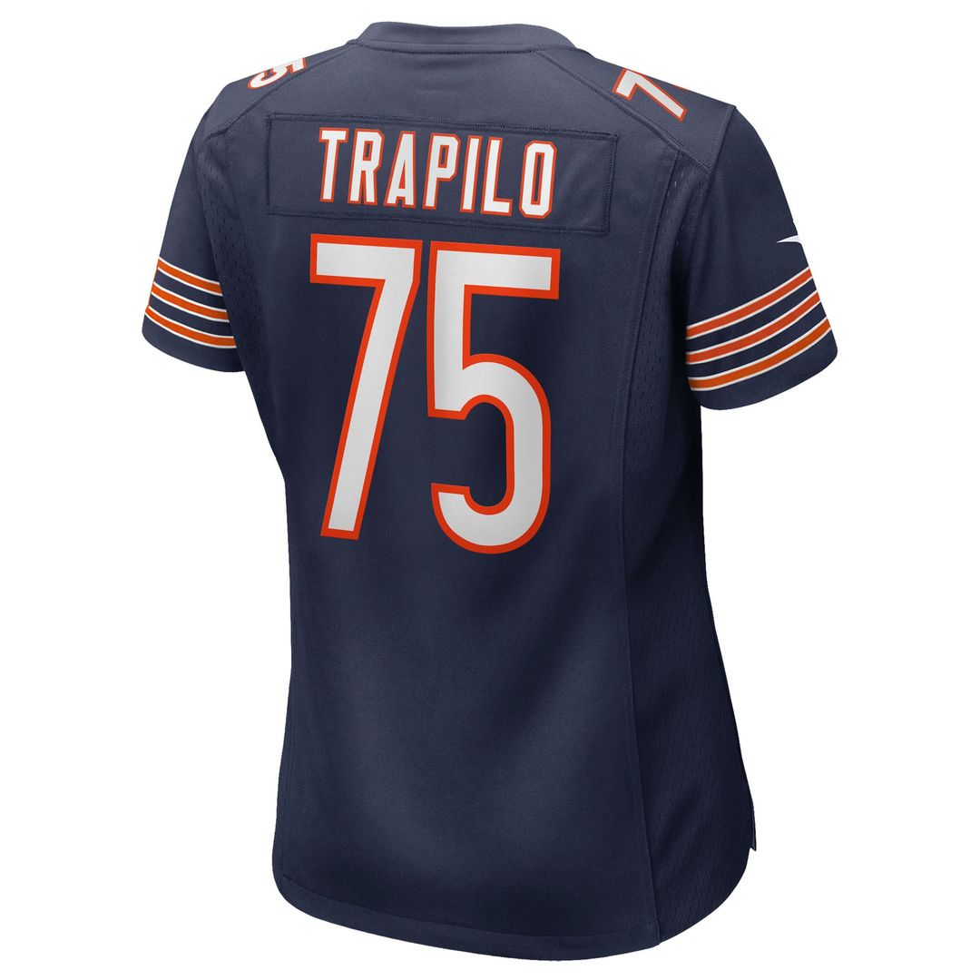Ozzy Trapilo Chicago Bears Women's Team Game Jersey - Navy