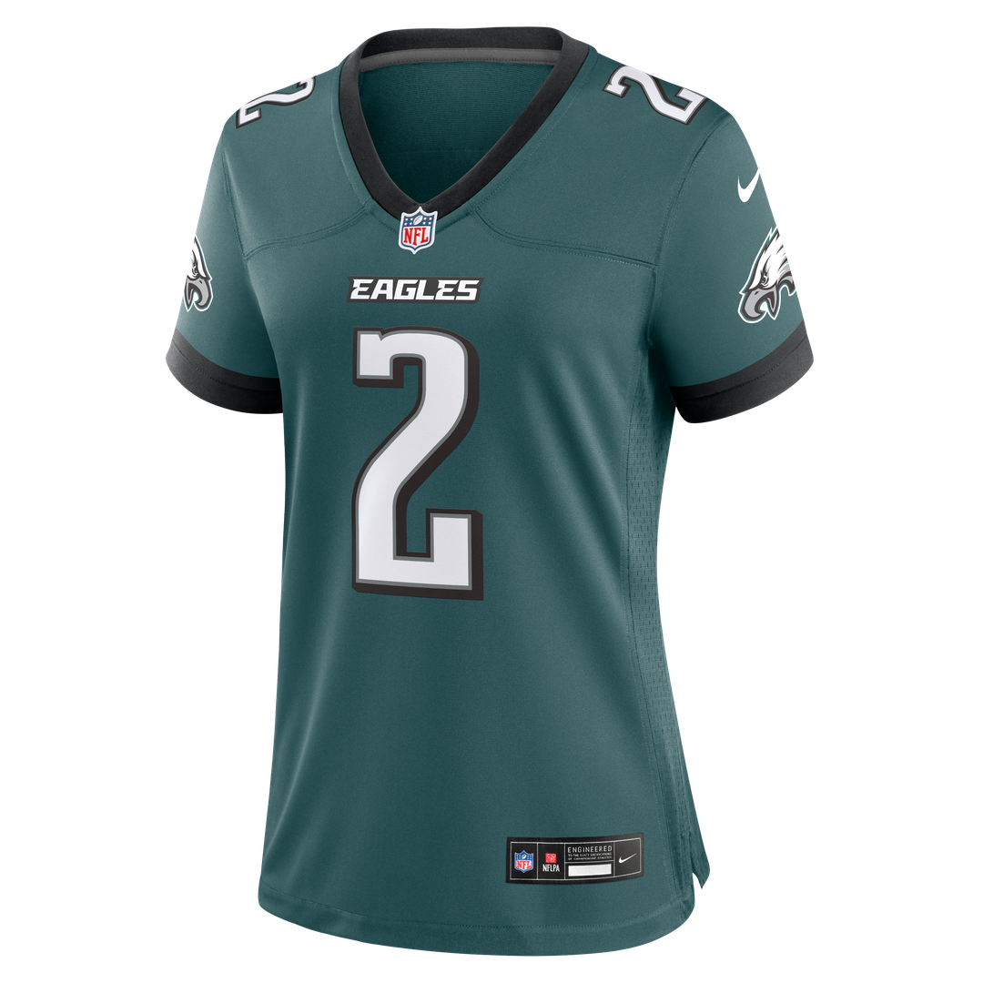 Tariq Woolen Philadelphia Eagles Women's Team Game Jersey - Midnight Green