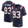 Richard Seymour New England Patriots Retired Player Game Jersey - Navy