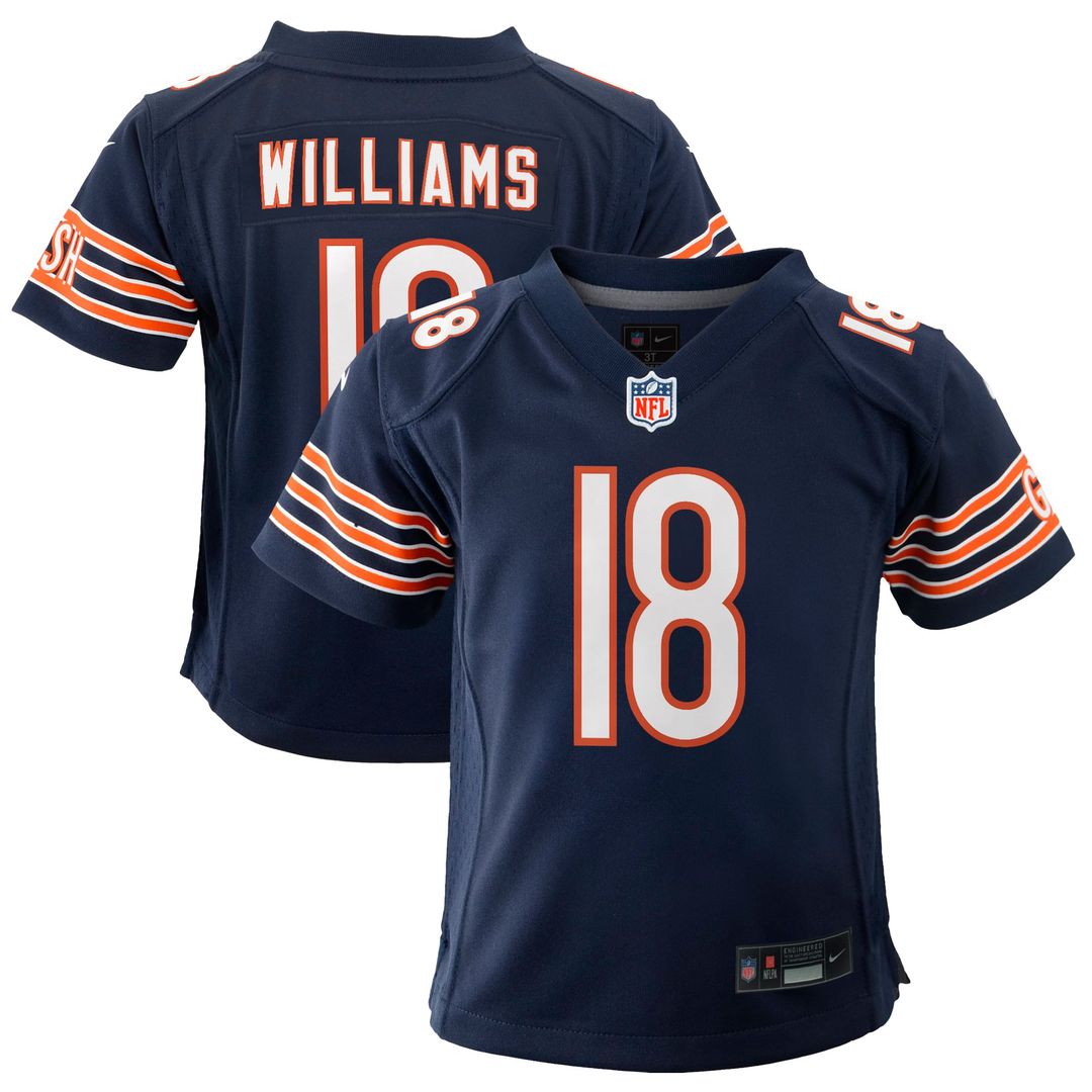 Caleb Williams Chicago Bears Youth Game Jersey - Orange