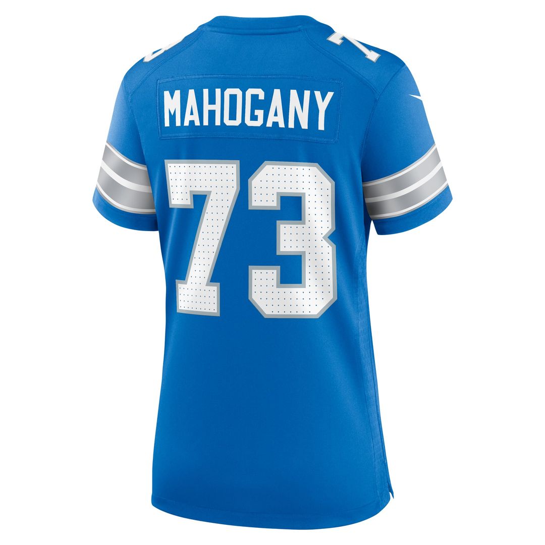 Christian Mahogany Detroit Lions Women's Team Game Jersey - Blue