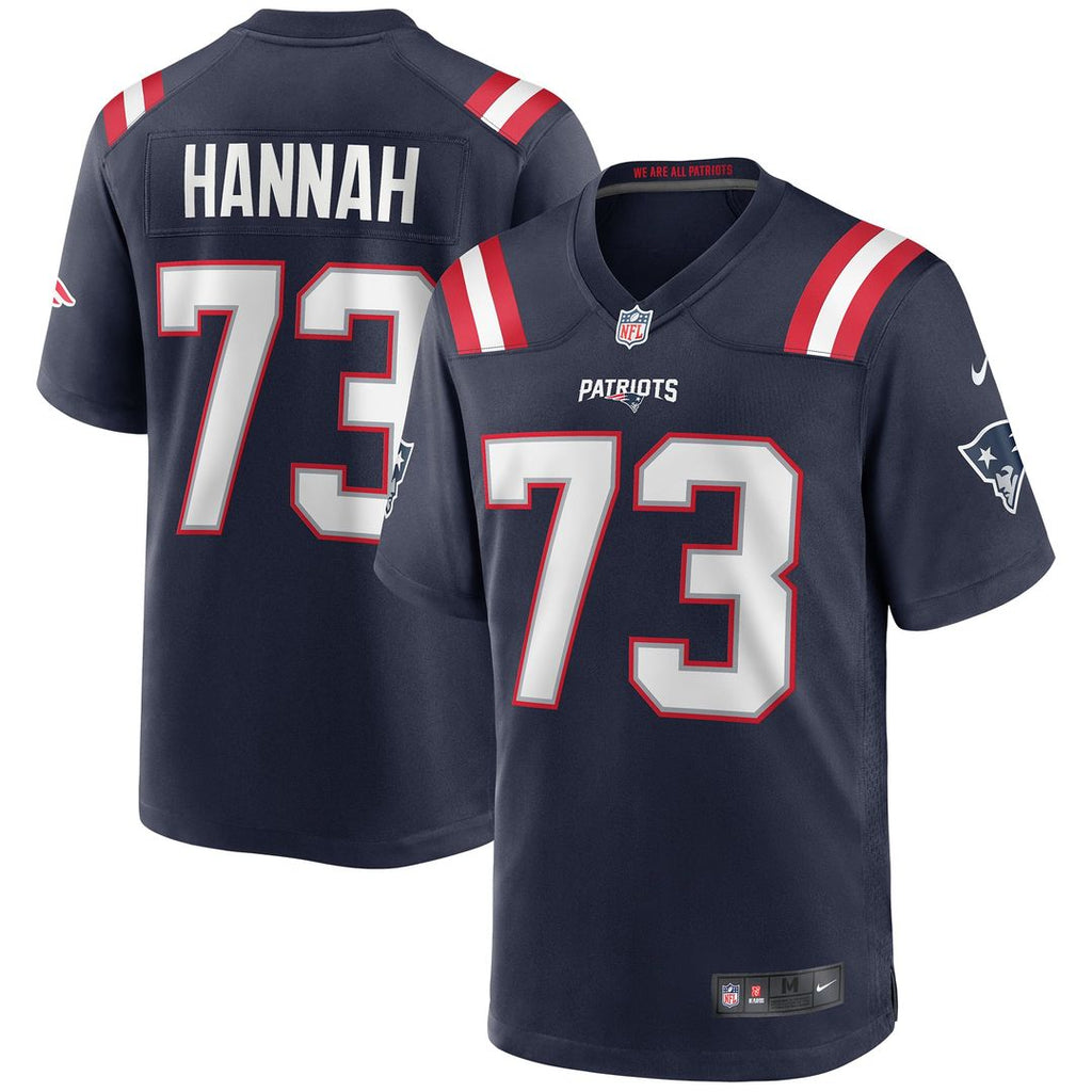 John Hannah New England Patriots Game Retired Player Jersey - Navy