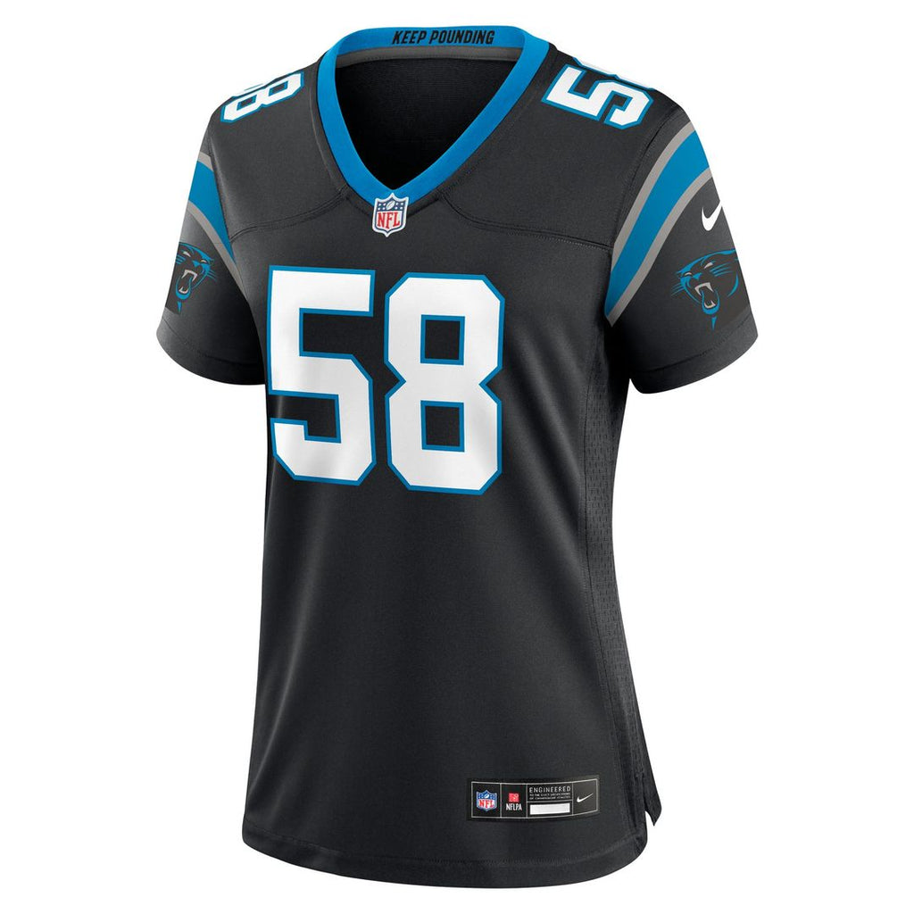 Thomas Davis Sr. Carolina Panthers Women's Team Retired Game Jersey - Black