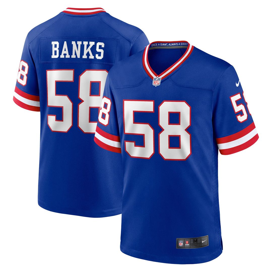 Carl Banks New York Giants Retired Player Alternate Game Jersey - Royal