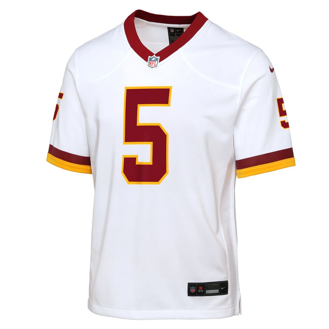 Jayden Daniels Washington Commanders Youth Game Super Bowl Era Jersey - White