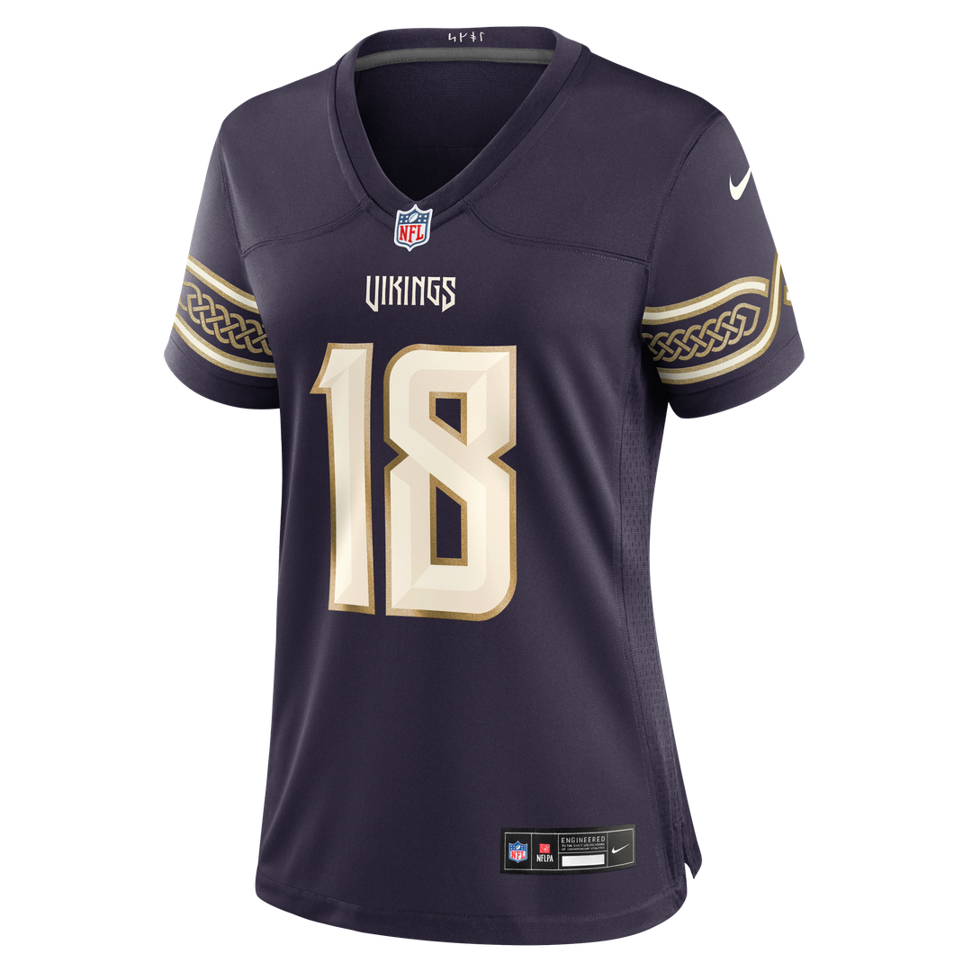 Justin Jefferson Minnesota Vikings Women's 2026 Rivalries Collection Game Jersey - Purple