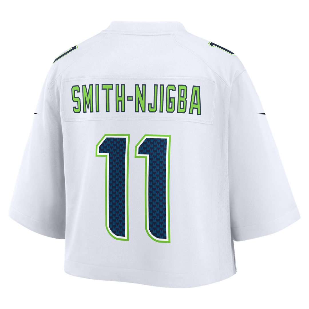 Jaxon Smith - Njigba Seattle Seahawks Women's Cropped Fashion Game Jersey - White