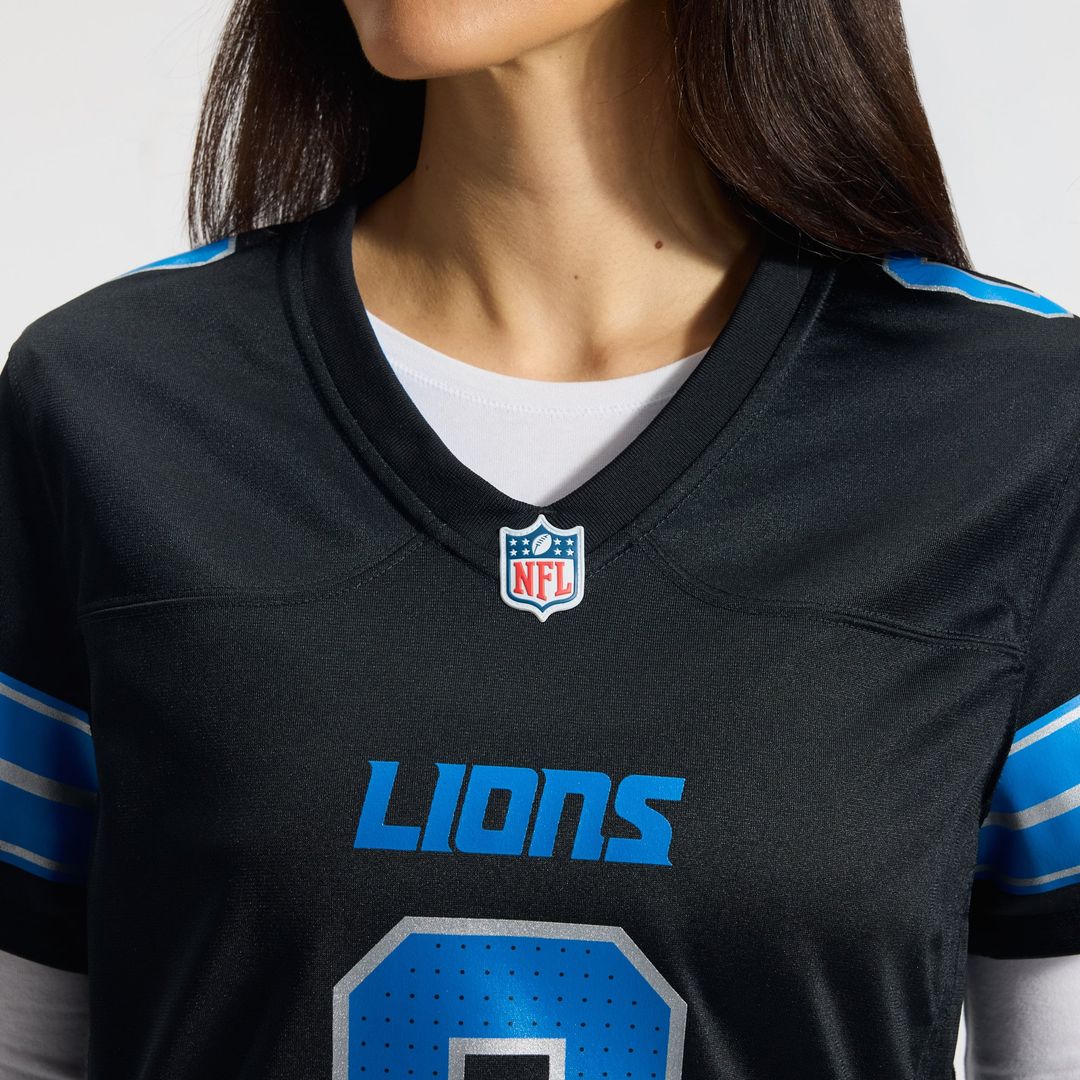 Jahmyr Gibbs Detroit Lions Women's 2nd Alternate Game Player Jersey - Black