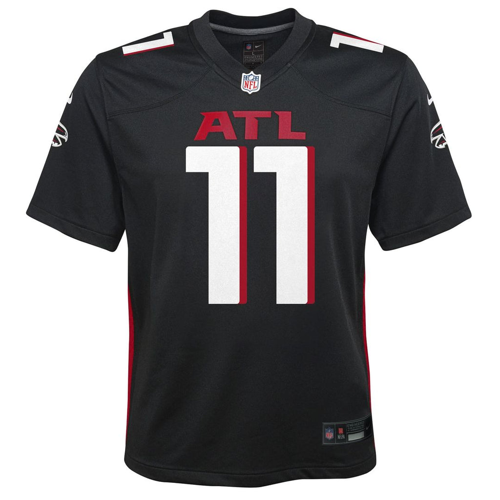 Jalon Walker Atlanta Falcons Youth Team Game Jersey - Black