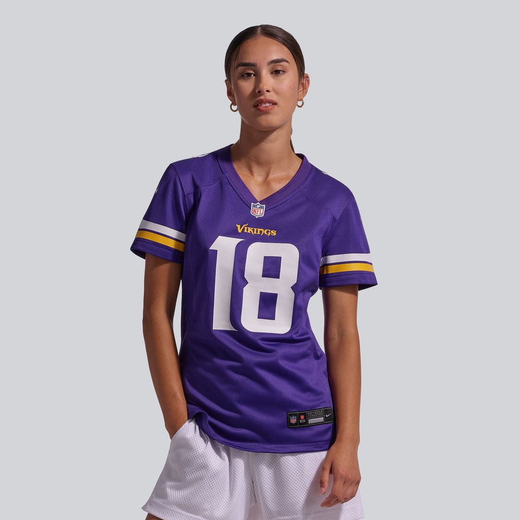 Justin Jefferson Minnesota Vikings Women's Game Jersey - Purple