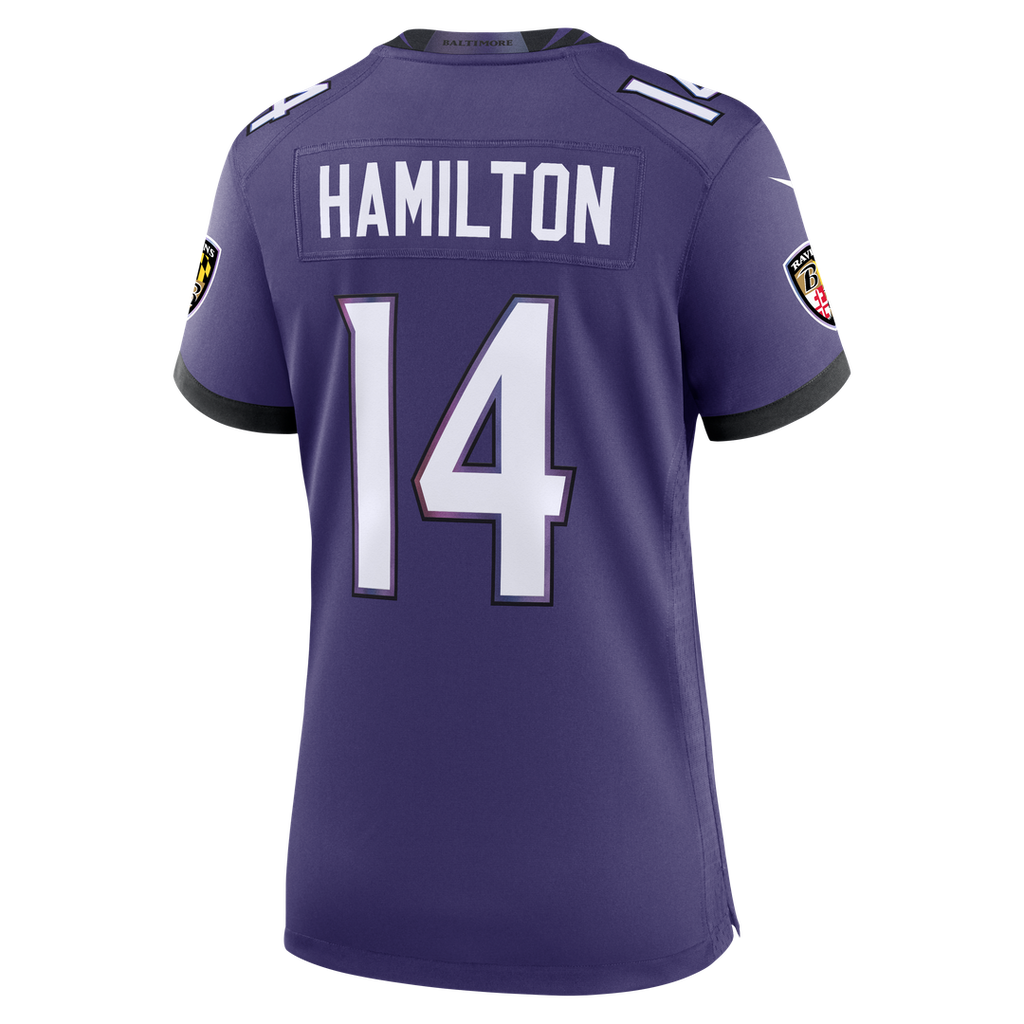 Kyle Hamilton Baltimore Ravens Women's Team Game Jersey - Purple