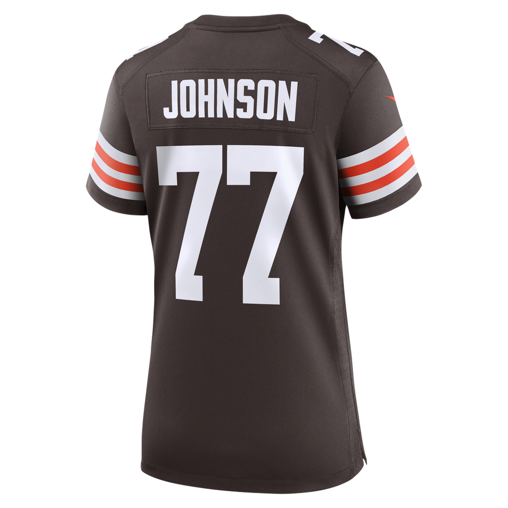 Zion Johnson Cleveland Browns Women's Team Game Jersey - Brown
